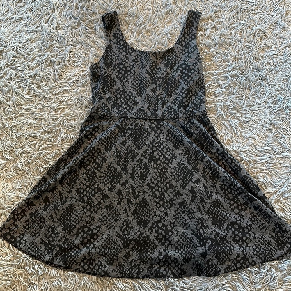 Women’s Aqua Black and Grey Dress Size Large